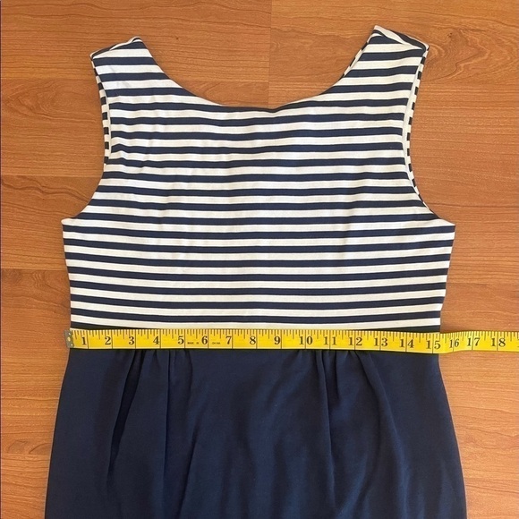 MAX MARA weekend stripes navy blue sleeveless dress - Picture 8 of 11